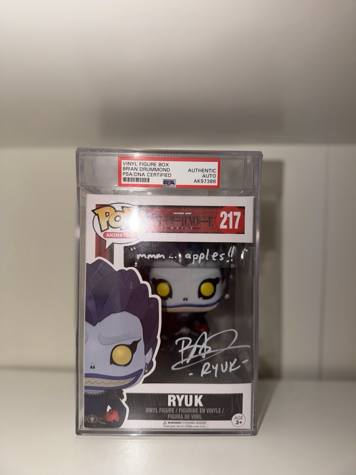 Death Note Ryuk Funko Pop Signed PSA Certified