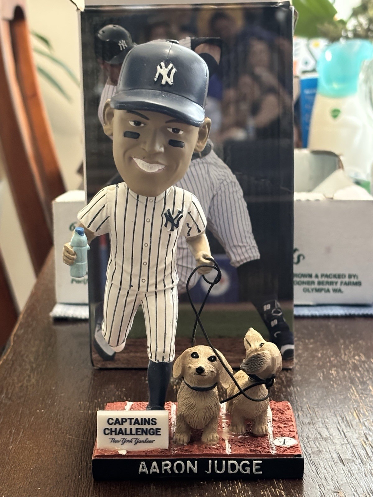 NY Yankees Aaron Judge Bobble Head With Two Dogs