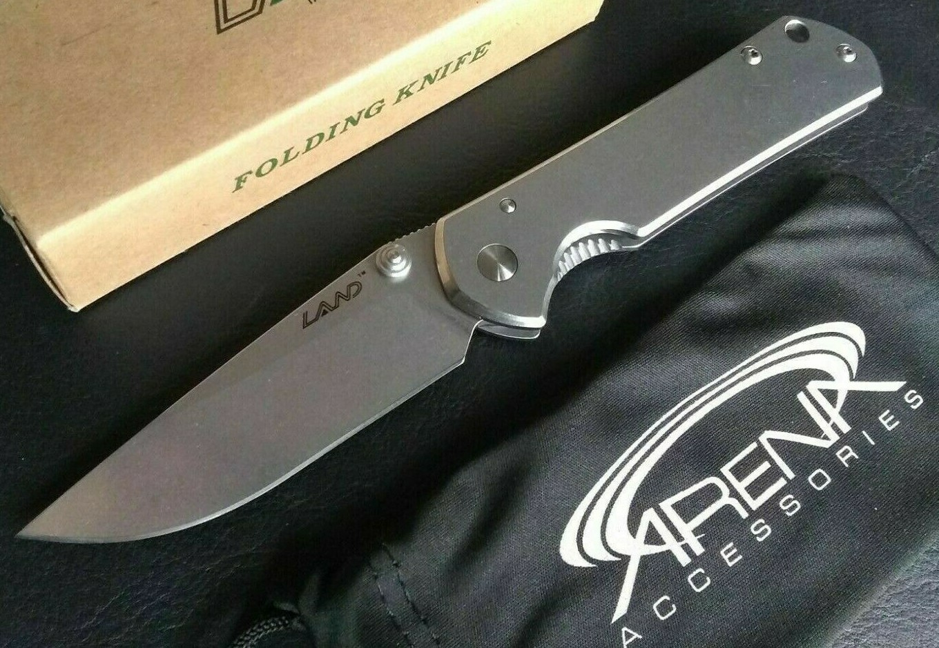 Sanrenmu LAND 810 Frame Lock Manual Open Pocket Knife Small EDC 8Cr14MoV Tip Up