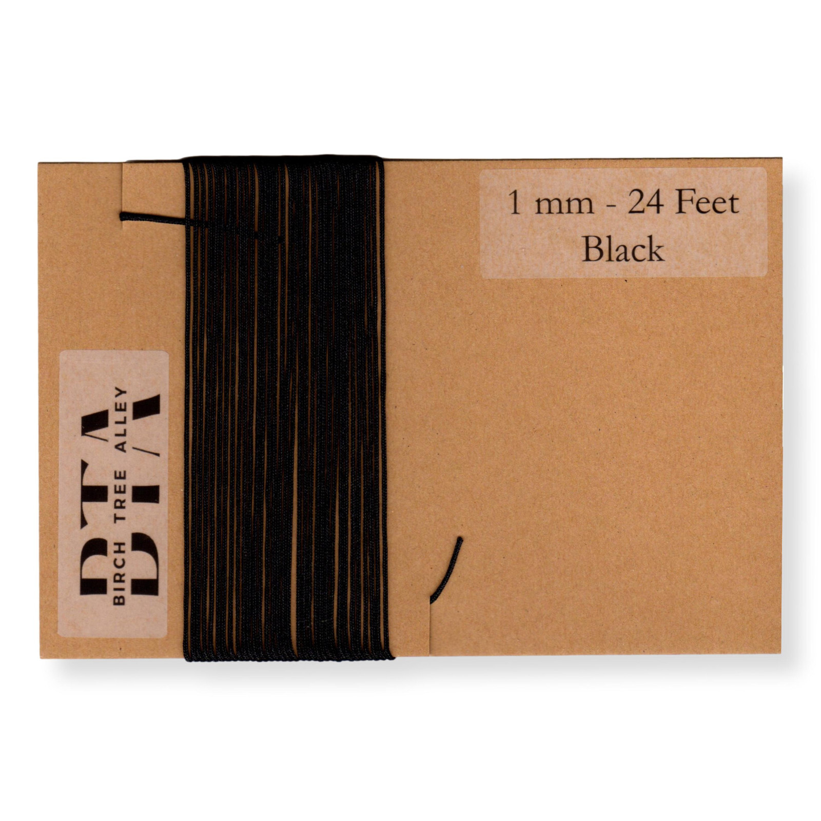 288″ Radio Dial Cord String (24 Feet) BRAIDED 1mm BLACK for Vintage Radio Tuner