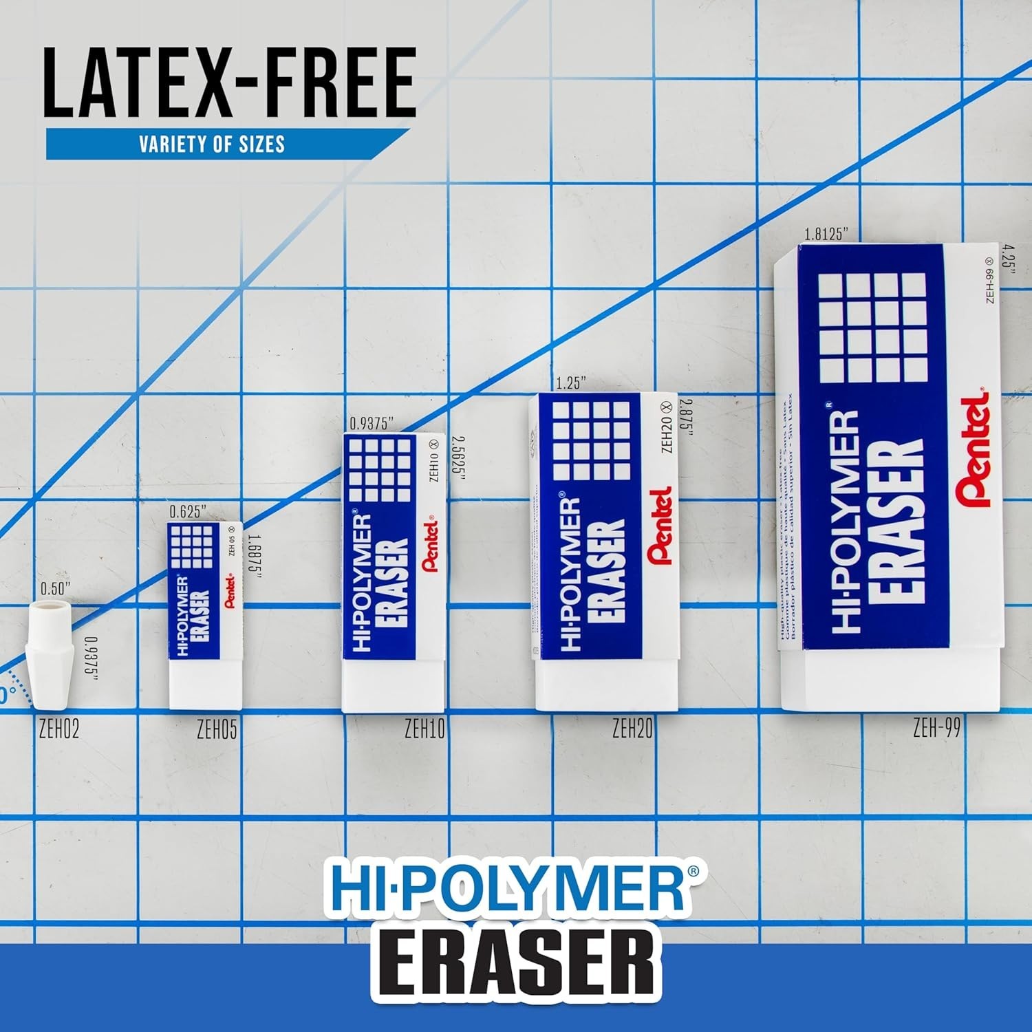 36 Pack Large White Block Erasers – Effortless Cleaning, No Ghosting