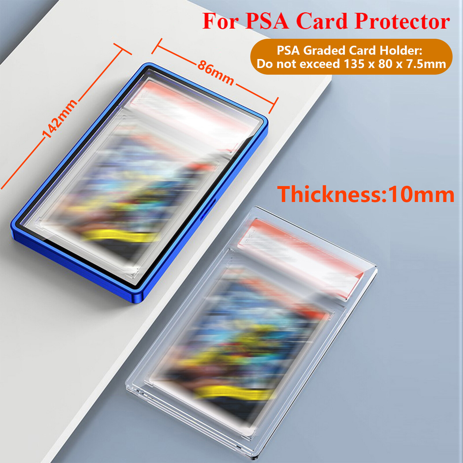 Graded Cards Protector Stackable Magnetic Trading Cards Case for BGS/PSA Slabs