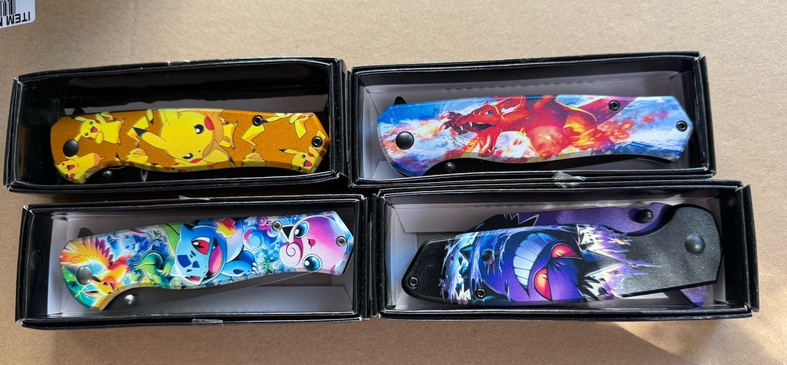 Pikachu Pokémon Yellow Spring Assisted Survival Pocket Knife9”