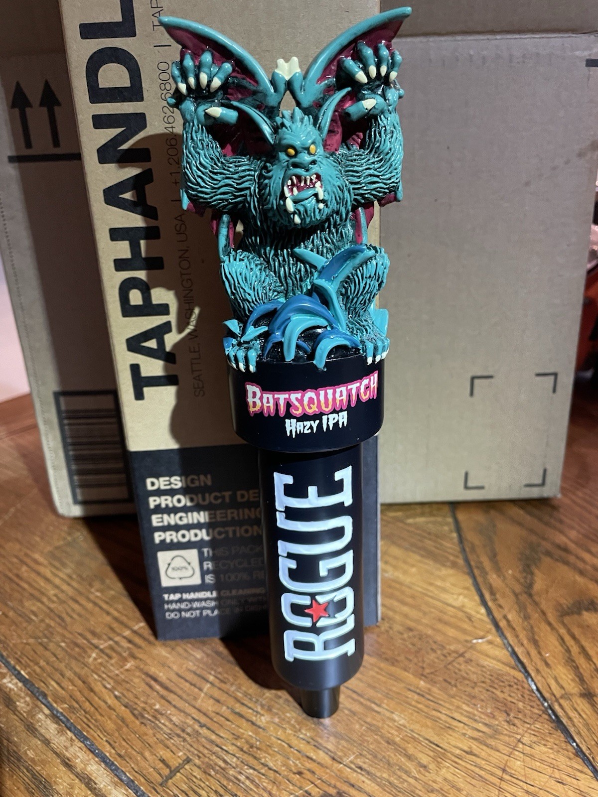 ROGUE BATSQUATCH HAZY IPA BEER TAP Handle. Brand New in Original Box