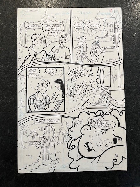 ARCHIE Original Art! penciled by Dan Parent! Signed by Rich Koslowski!