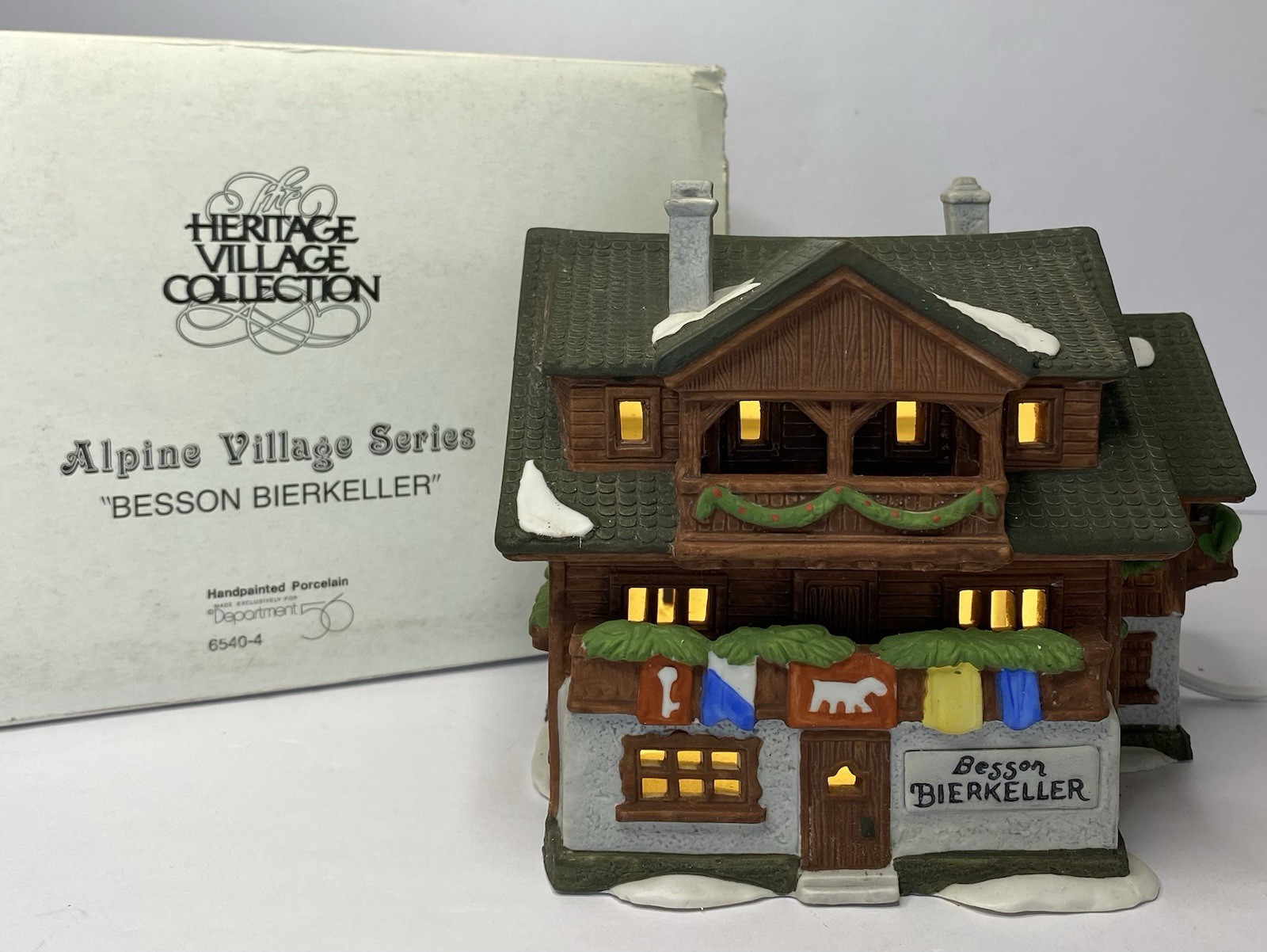 Dept 56 Alpine Village Series Besson Bierkeller German Beer Cellar #65404