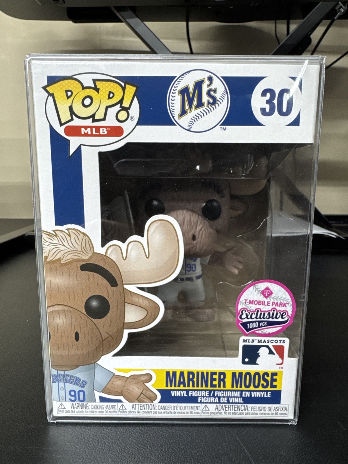 Funko MLB Mascots Mariner Moose #30 T-Mobile Park Exclusive Grey Jersey /1000
