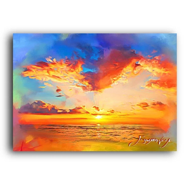 Sunset – Art Card Limited 37/50 Edward Vela Signed (Landscapes) NM/MT