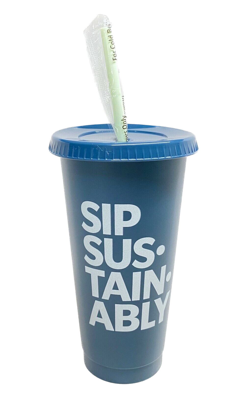 Starbucks 2022 Earth Day Sip Sustainably Blue Reusable 24oz Venti Cold Cup