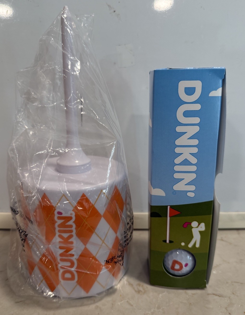 Dunkin Donuts Limited Ed Golf Ball & Golf Tee Cup Holder JUNE ’26 Giveaway New!