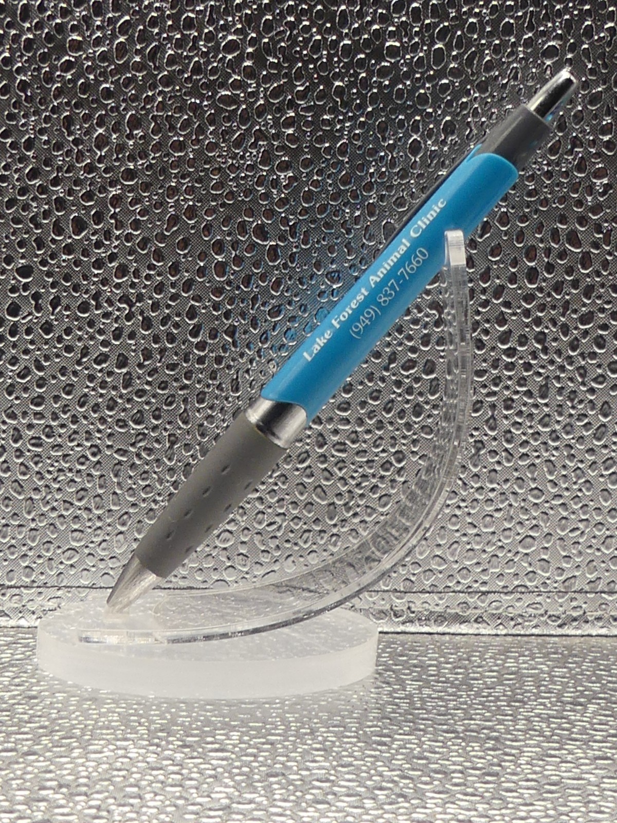 Lake Forest Animal Clinic Blue White Gray Veterinary Advertising Ballpoint Pen