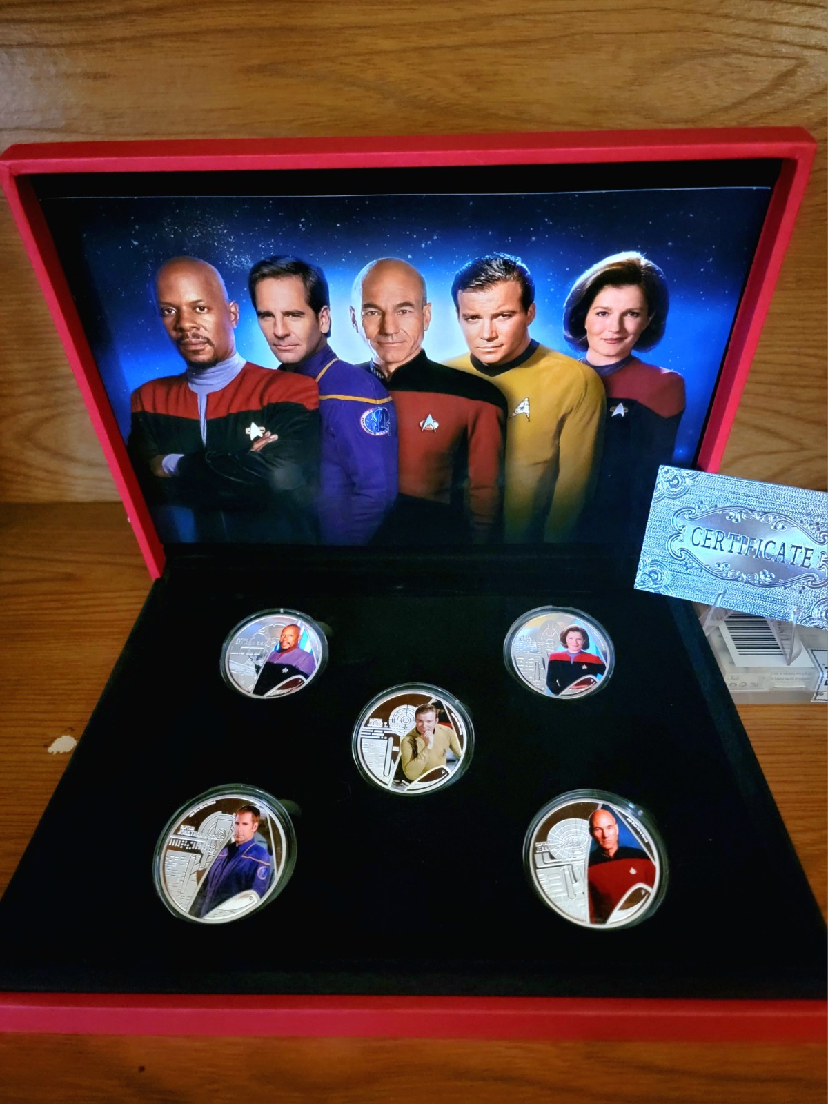 2025-.999 Fine Silver Plated- Star Trek Original Series Collector Set-With Cert.