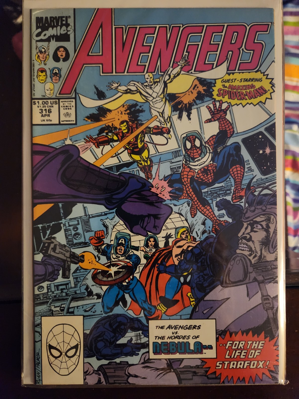 Avengers #316 1990 MARVEL COMIC BOOK 9.4 AVG V36-75