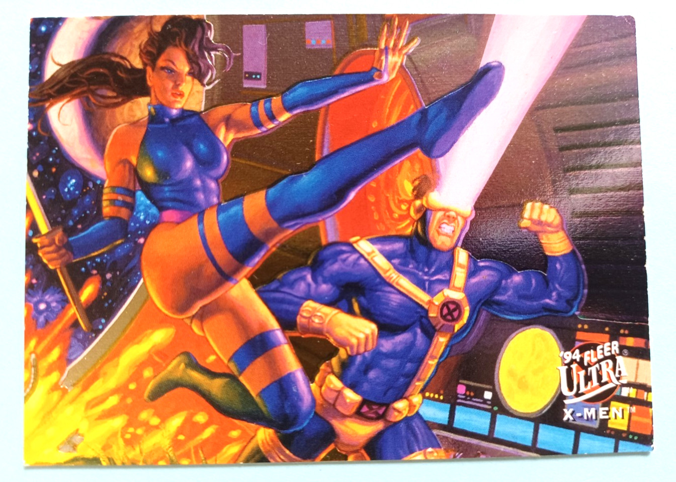 1994 FLEER ULTRA MARVEL X-MEN PSYLOCKE CYCLOPS LIMITED EDITION SUBSET INSERT #2