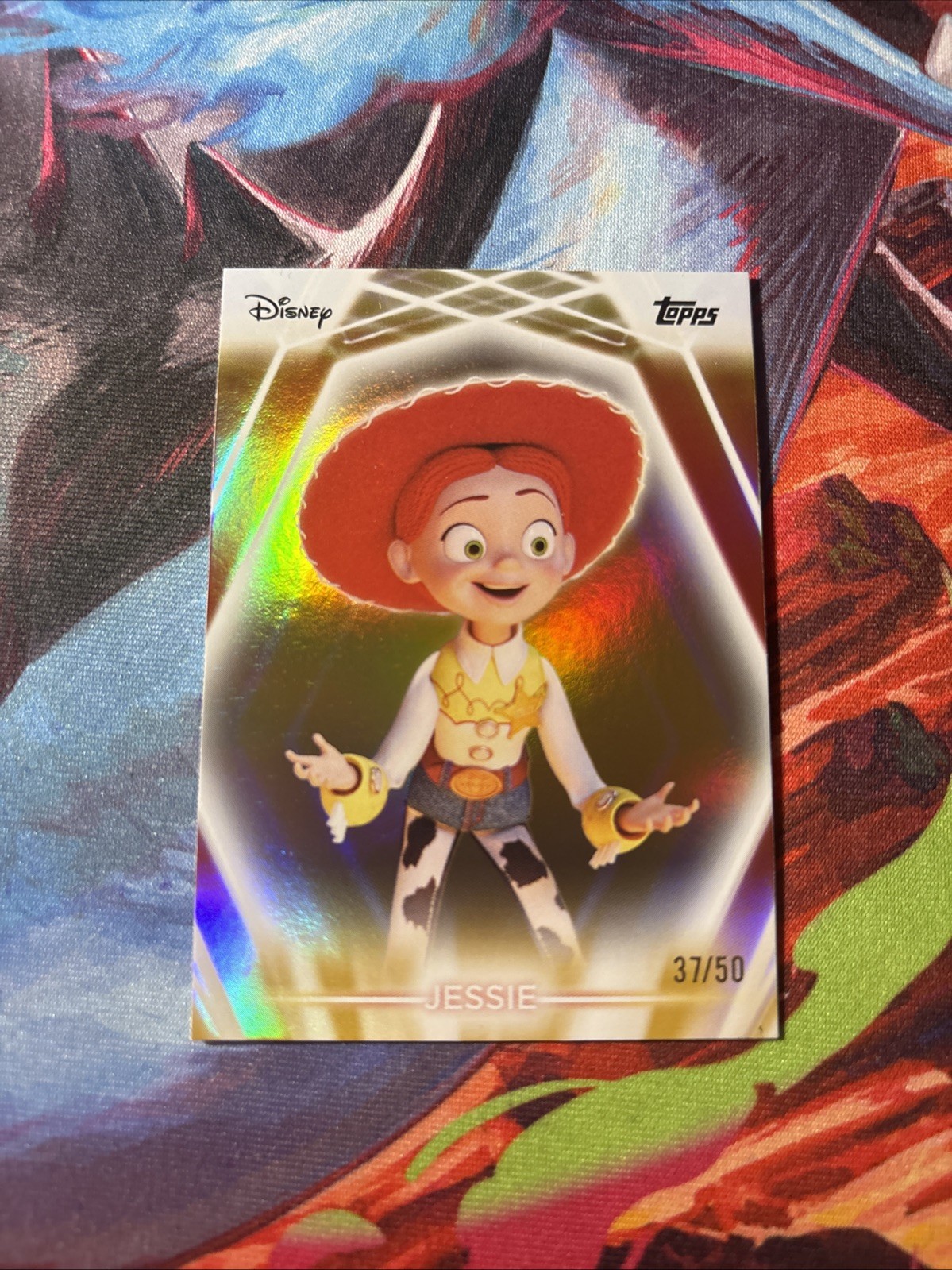 2026 Topps Disney Neon Jessie #33 Gold 37/50