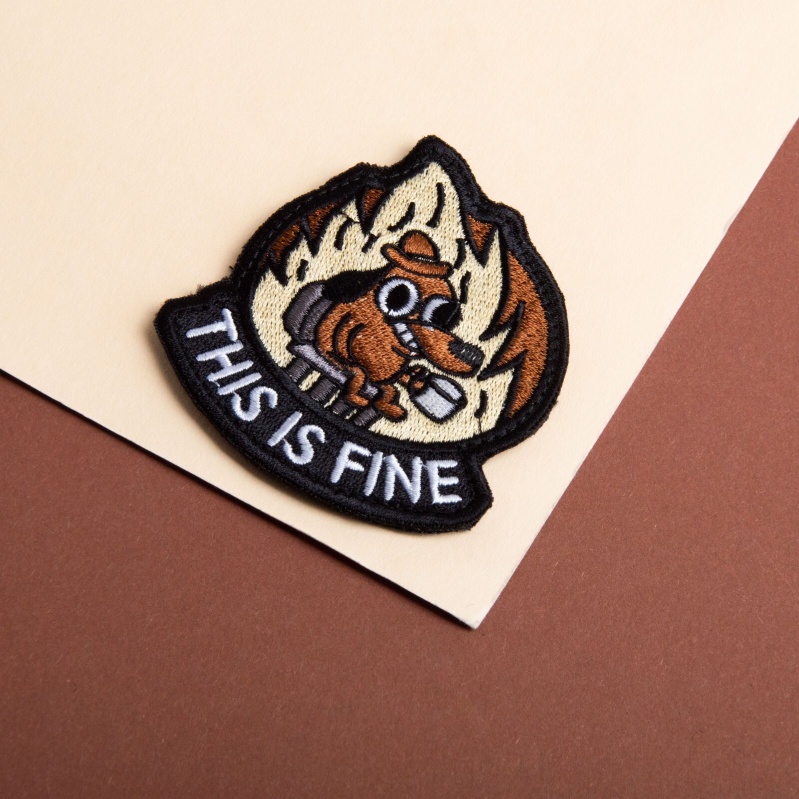 This is Fine Patch, Embroidered Gadsden Flag Patches