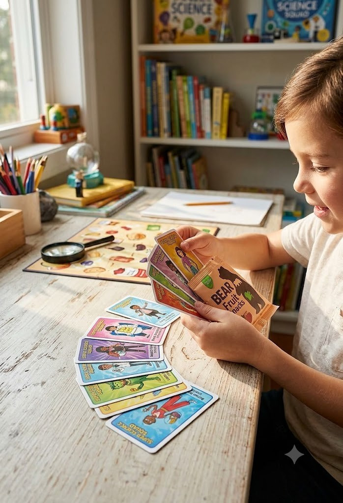 Bear Fruit Snacks Super Science Squad Hero Villain Cards Complete Your Set