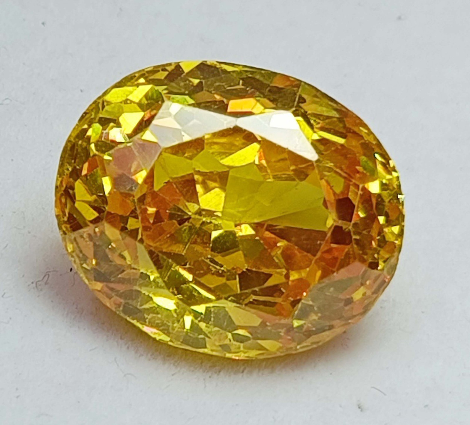 37.25 Ct Natural Yellow Sapphire Oval Cut IGL Certified Loose Gemstone 5AOO
