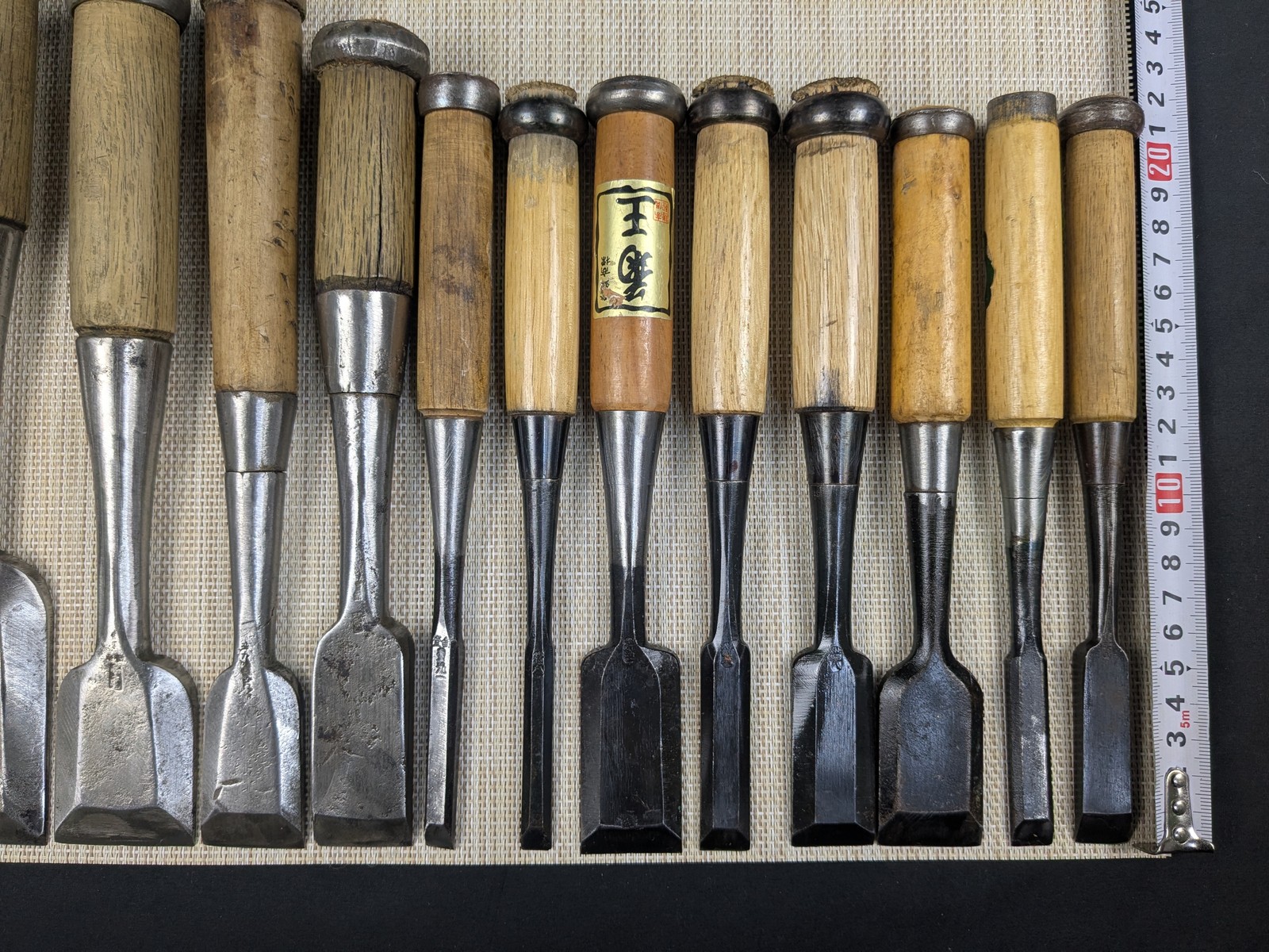 Japanese Chisel Nomi Carpenter Tool Set of 29 Hand Tool wood working