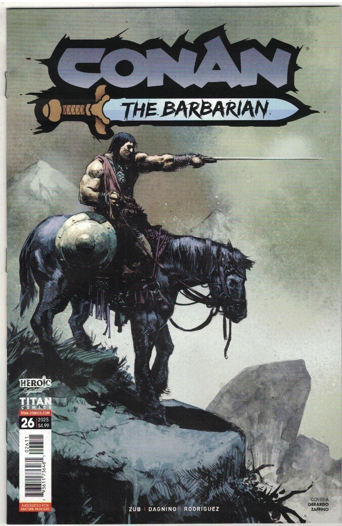 CONAN THE BARBARIAN #26 – GERARDO ZAFFINO MAIN COVER A – TITAN COMICS/2025