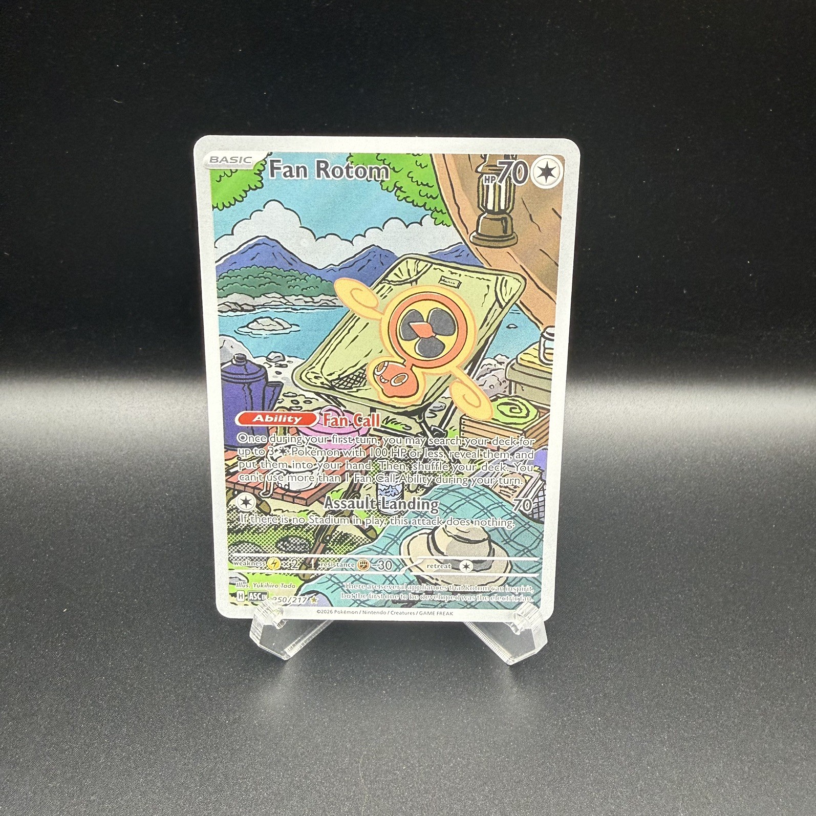 Fan Rotom 250/217 Full Art Illustration Pokemon TCG Ascended Heroes