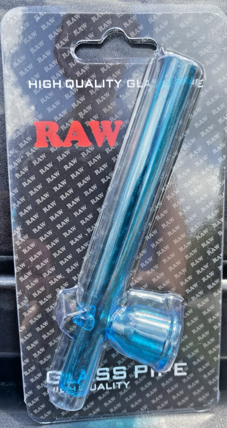 Awesome! 4″ RAW High-Quality Borosilicate Glass Steamroller Style Smoking Pipe