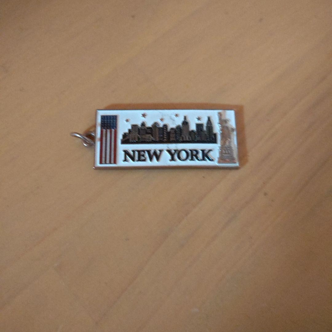 New York Charm NYC Skyline Statue of Liberty StarFlag Metal Rectangular Design