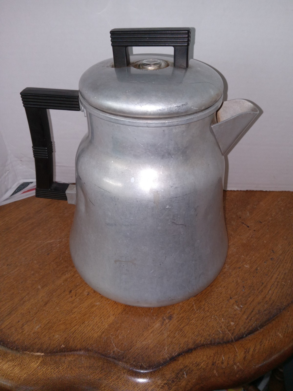 VINTAGE WEAR-EVER #3012 ALUMINUM COMPLETE COFFEE POT STOVETOP PERCOLATOR