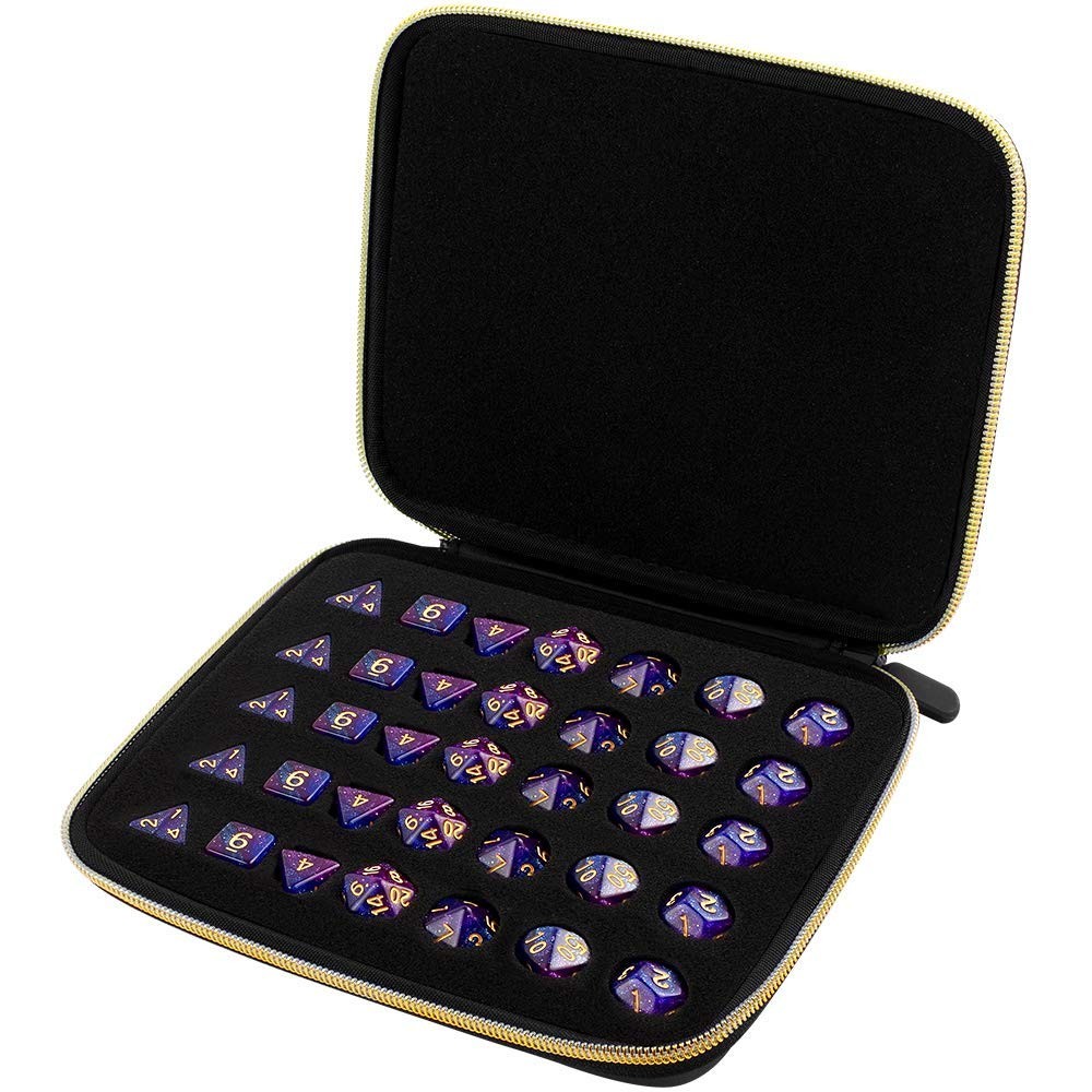 Dice Storage Case, Case Box Tray for 6.29 x 1.18 x 7.87 inches, Black