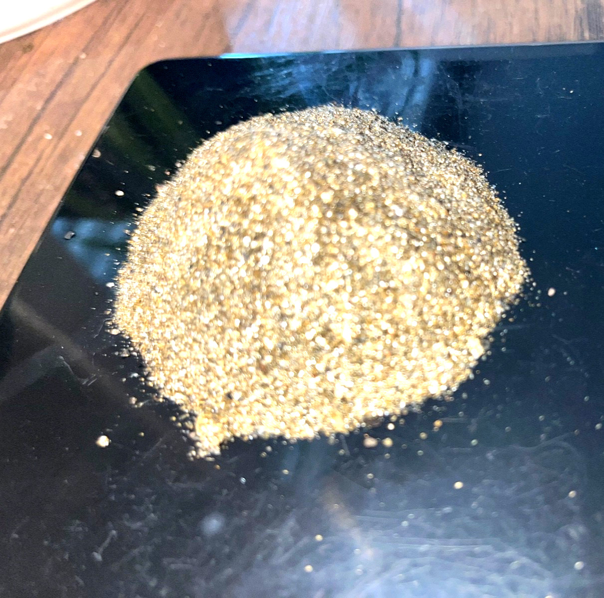 7 grams of stunning flour gold from a small family montana claim