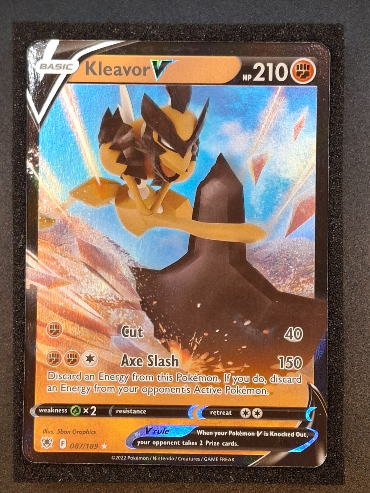 Kleavor V,87/189, Astral Radiance, Holo Rare, NM