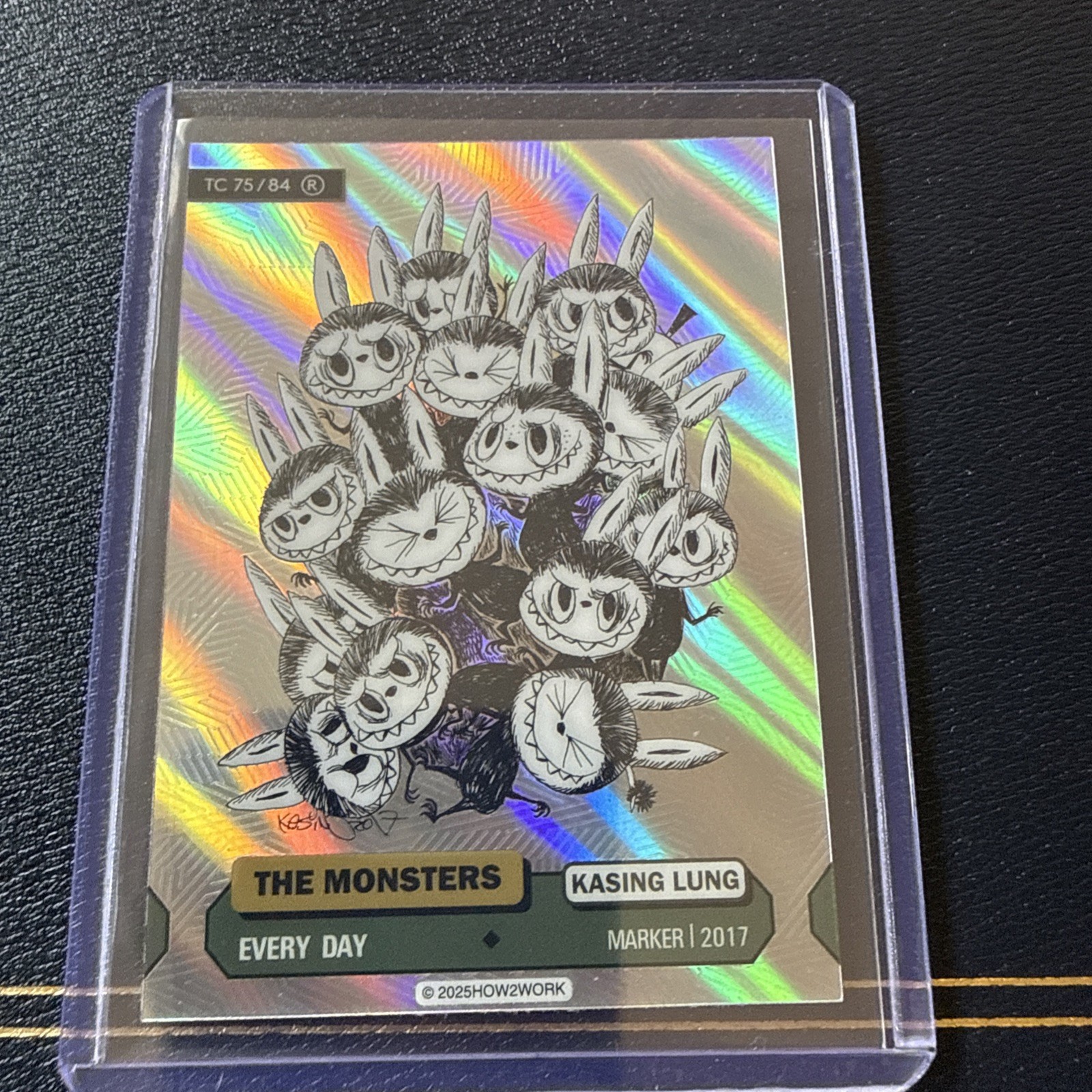 2025 How2work The Monsters Series 3 Every Day 75/84 Rare Refractor Labubu