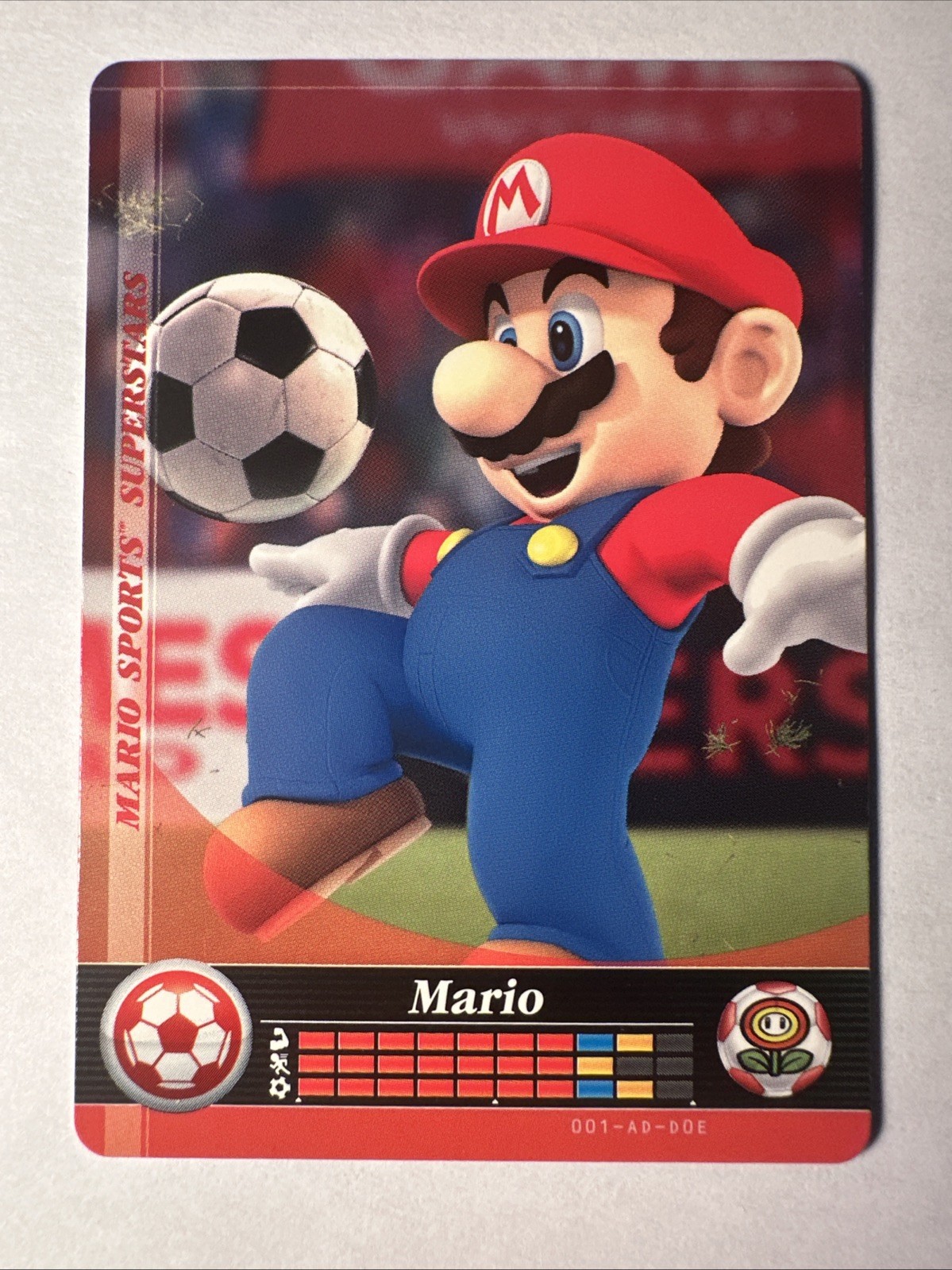Mario Sports Superstars Amiibo Card Mario Soccer USA