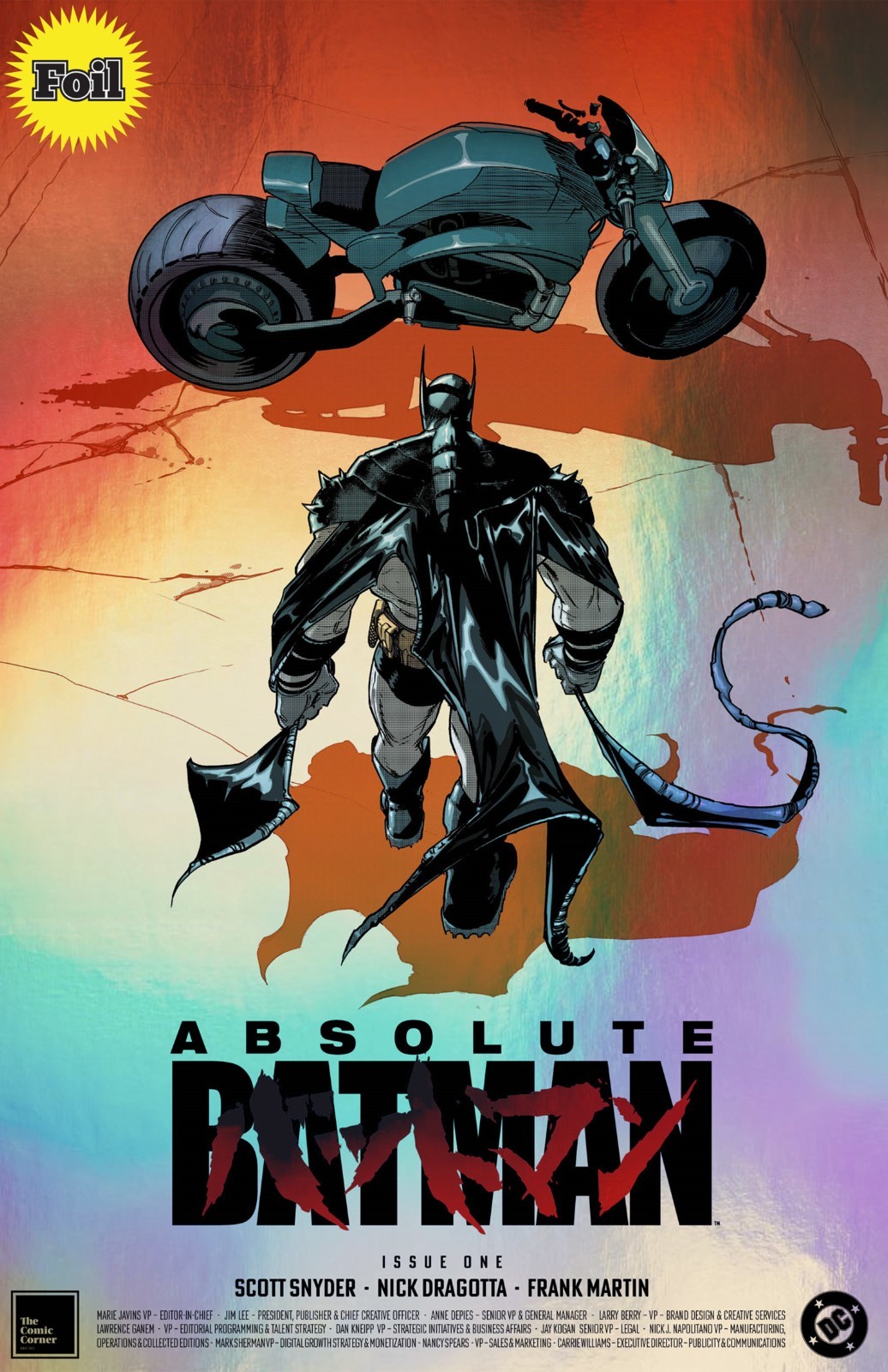 ABSOLUTE BATMAN #1 AKIRA FOIL TENTH 10th PRINT JAVIER FERNANDEZ VARIANT RED HOT!