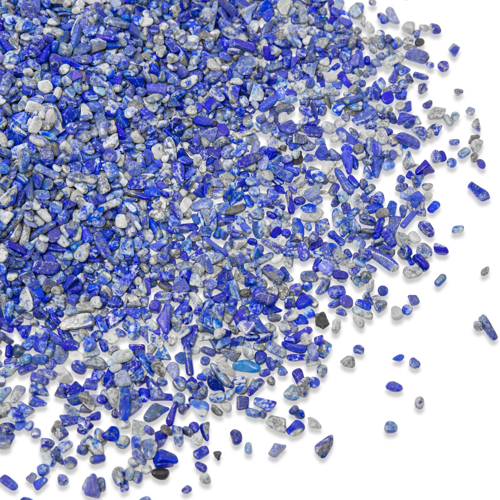 Tumbled Lapis Lazuli Crystal Stone Chips Bulk Natural Gemstone Undrilled Beads