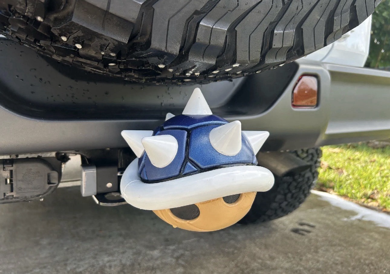 Super Mario Blue Shell Tow Hitch Cover