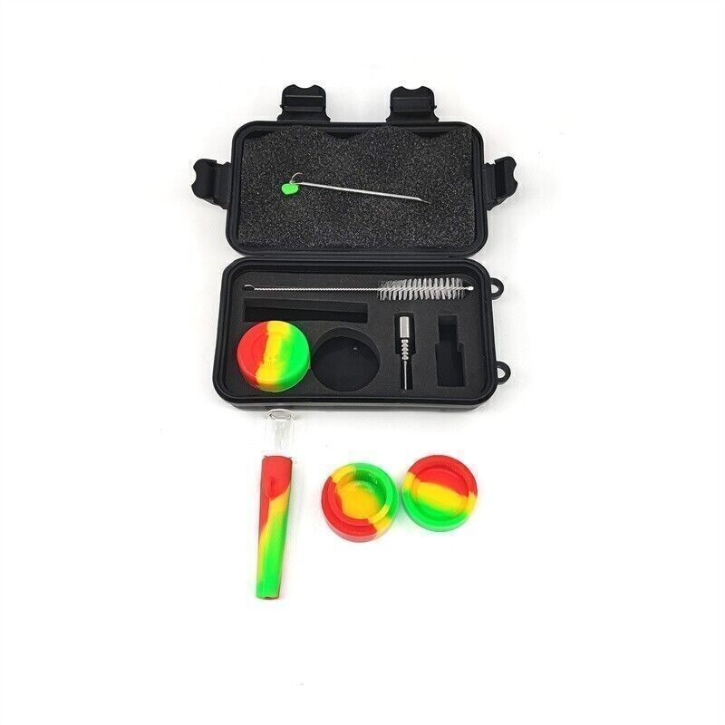 1PCS Random Color Silicone Pipe – Multi-Purpose Set With 7 Accessories