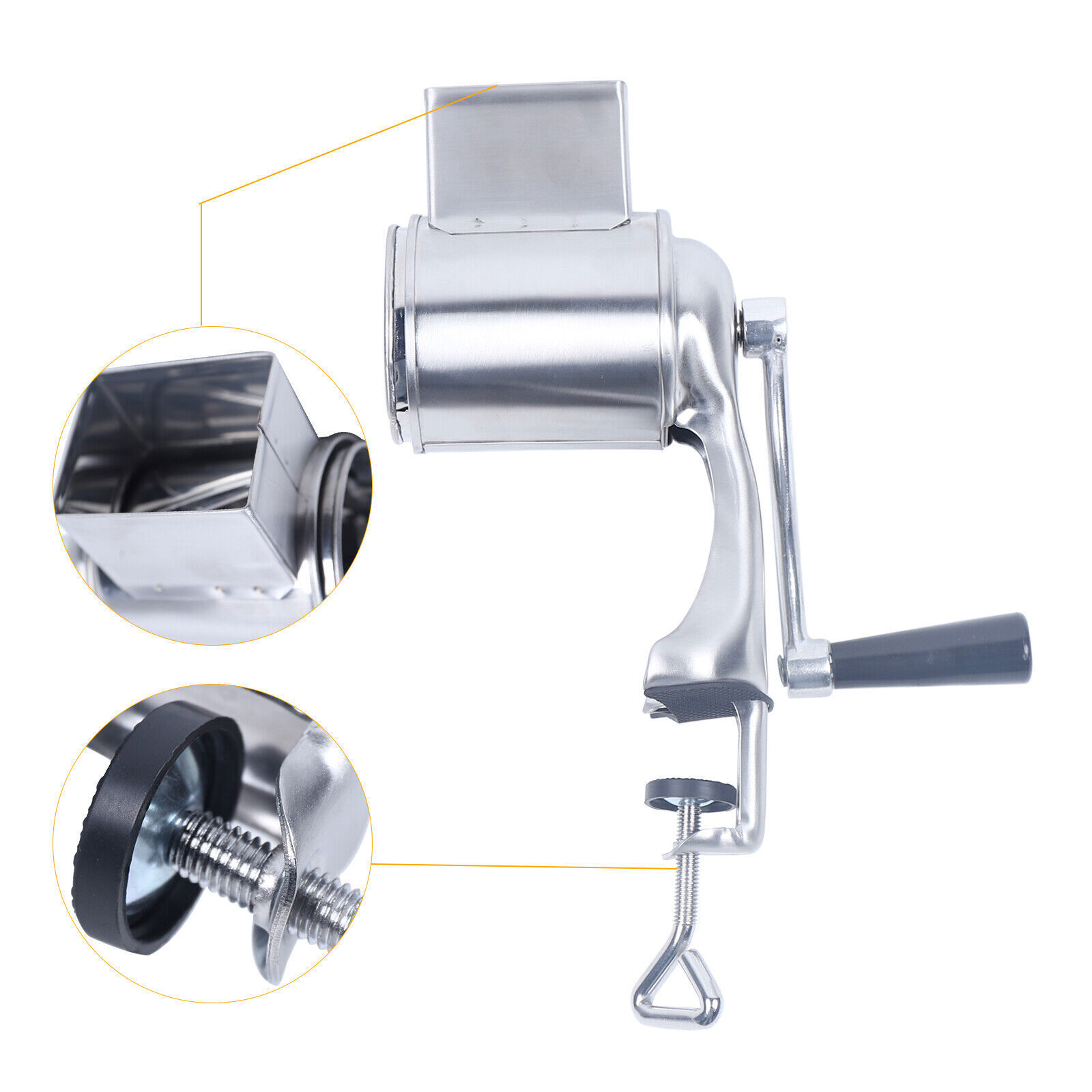 Multifunctional Manual Drum Cutter Slicer Hand Chopper Potato Shredder Steel