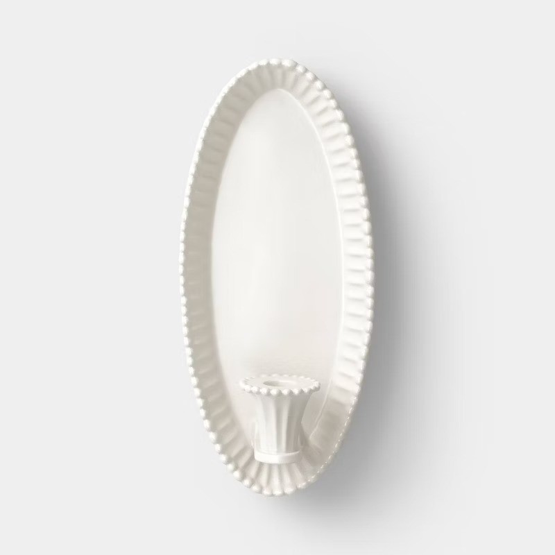 Classic Ceramic Candle Wall Sconce