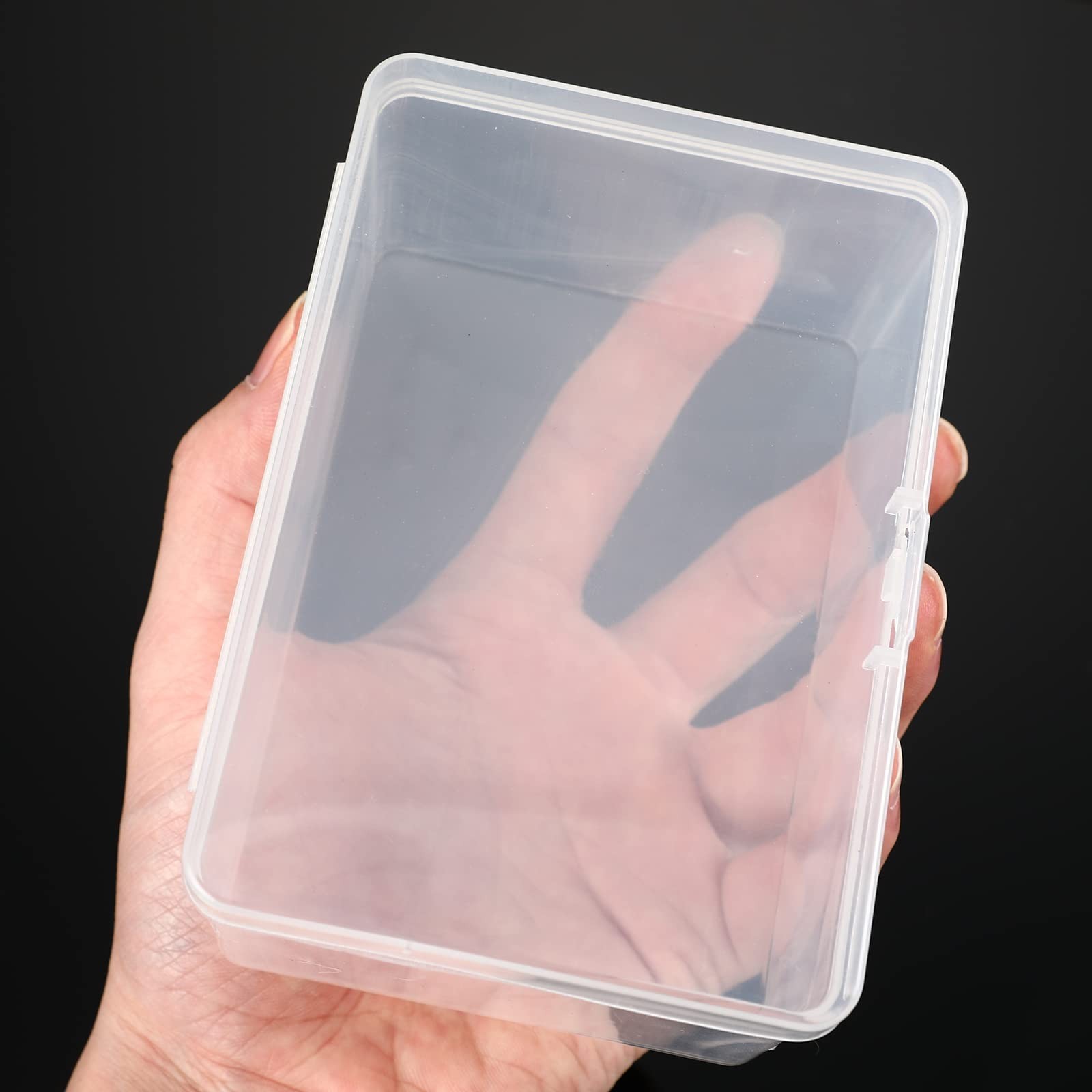 Vicenpal Playing Card Boxes Snaps Closed Clear Plastic Cases Poker Gaming Pla…