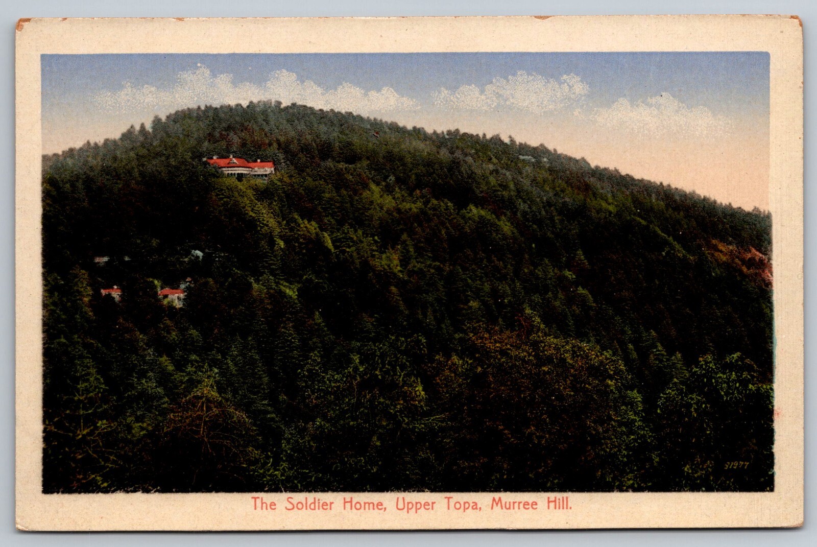 Postcard B 52, The Soldier Home, Upper Topa, Murree Hill, Punjab Made in Germany