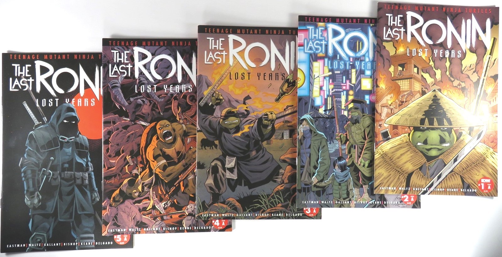 Teenage Mutant Ninja Turtles THE LAST RONIN: LOST YEARS (5) comic set #1 2 3 4 5