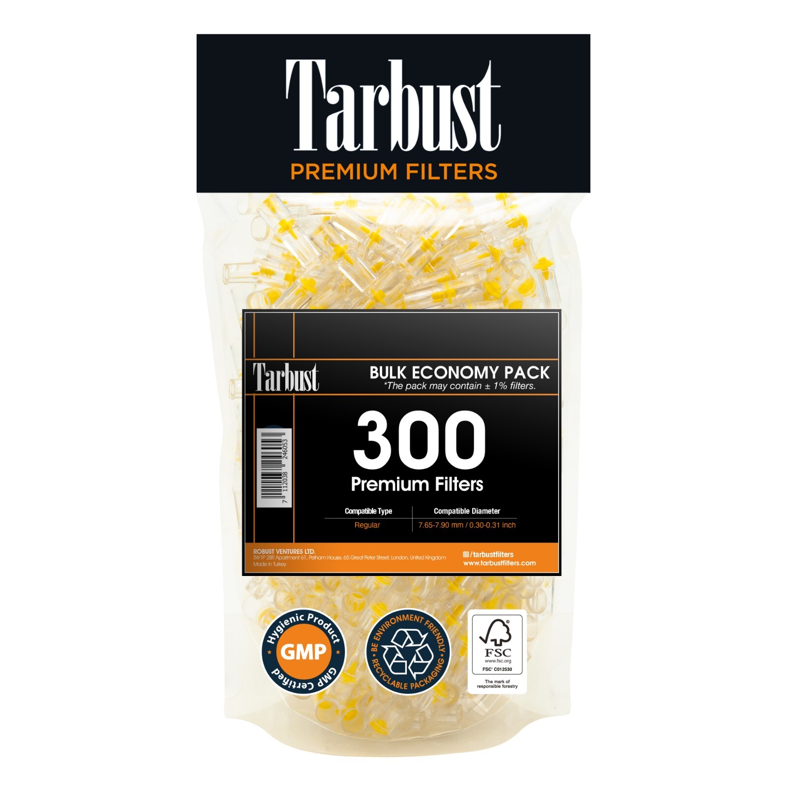 Tarbust 300 Cigarette Filters, Cigarette Filters That Remove Tar and Chemical
