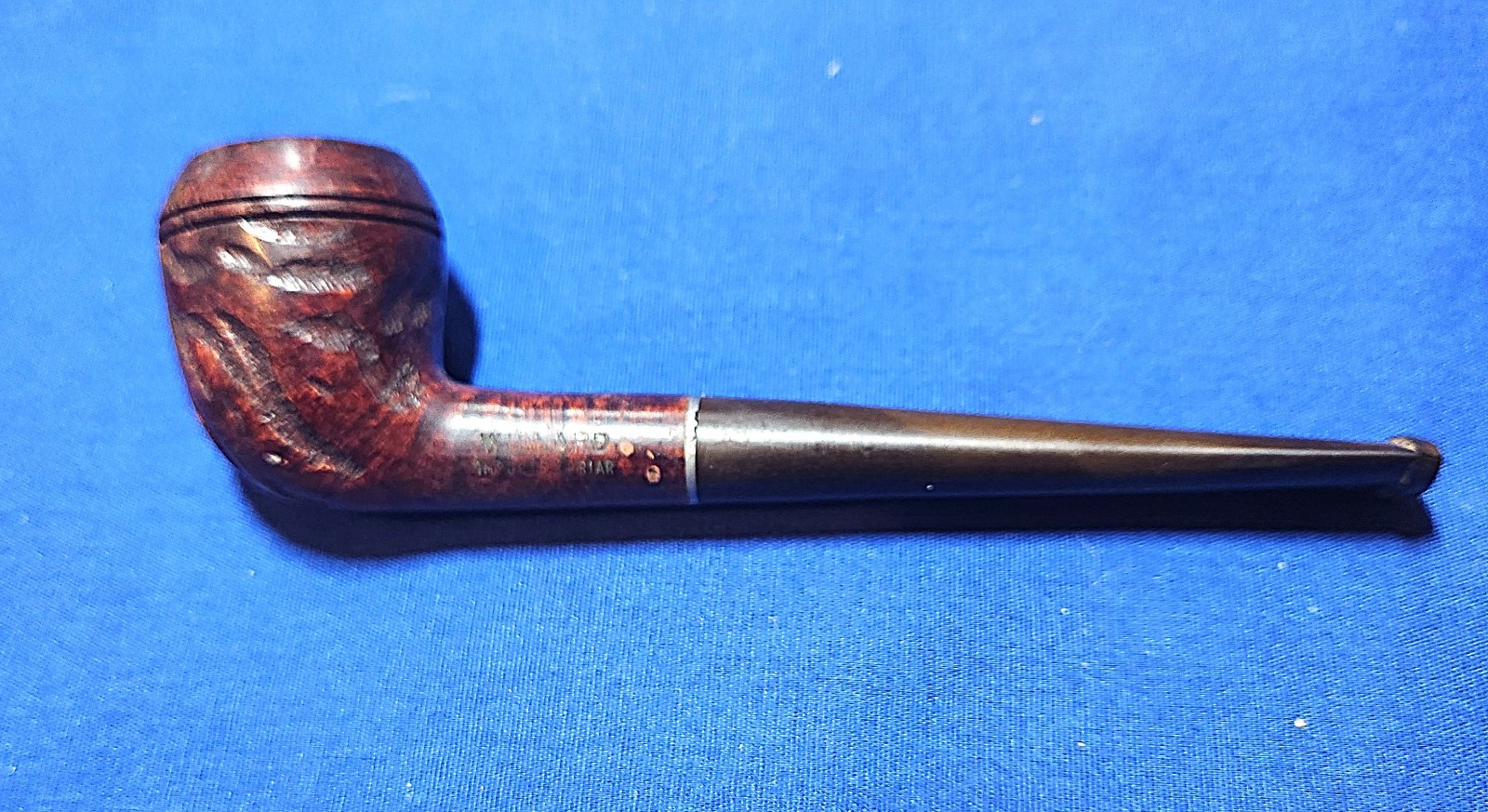 VINTAGE WILLARD IMPORTED BRIAR PIPE BILLARD SHAPE CARVED