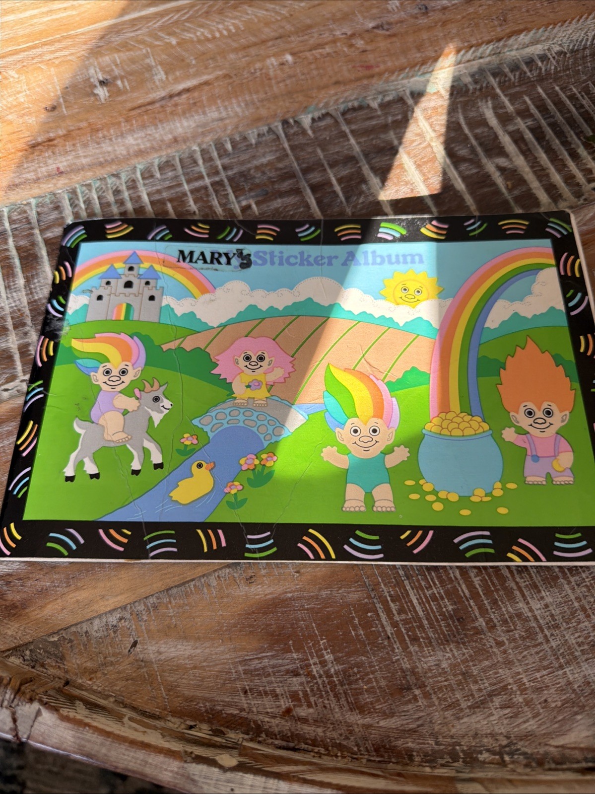 Sandylion Sticker Designs Sticker Album Troll 1992 with stickers vintage