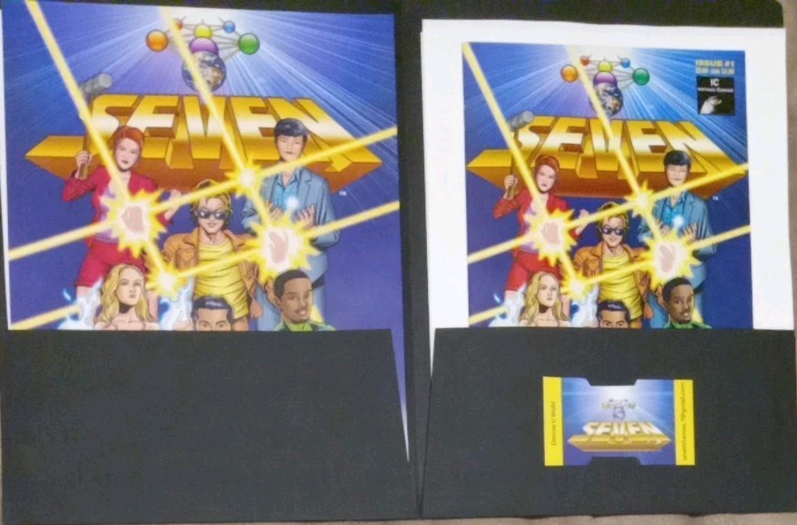 Intrinsic Comics Press Kit Folder: Seven #1 Issue & NY Times Article Jim Shooter