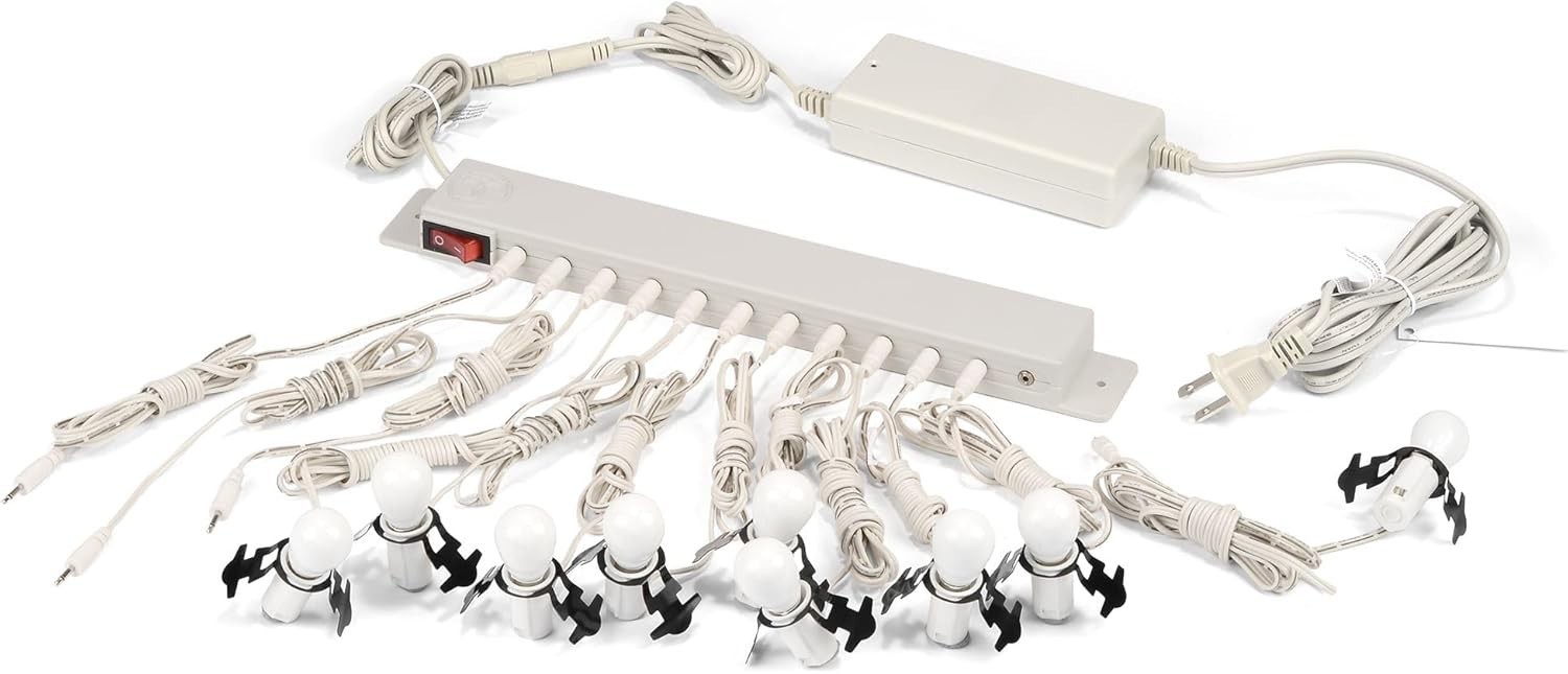 Building and Accessory Lighting System Resin Plastic 60W Indoor White Black