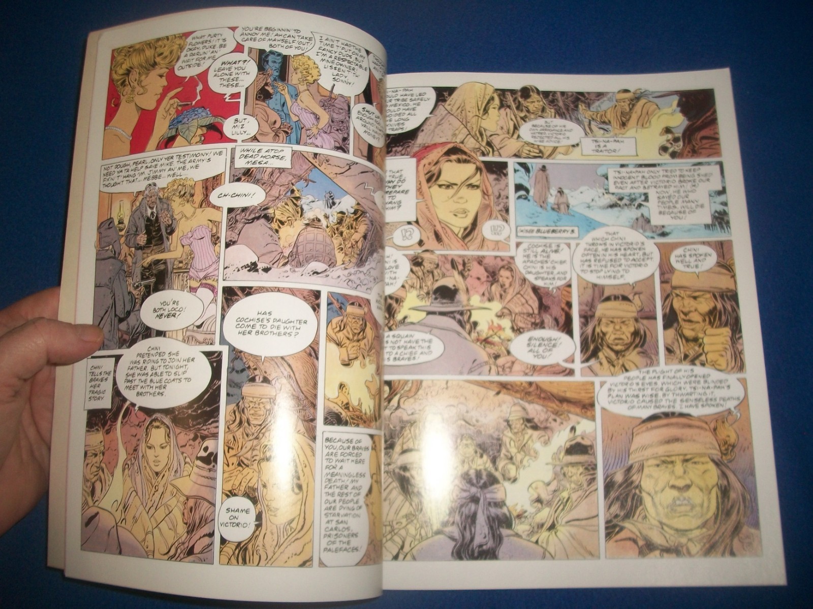 MOEBIUS Blueberry 4 The Ghost Tribe 1990 Moebius English Trade Paperback