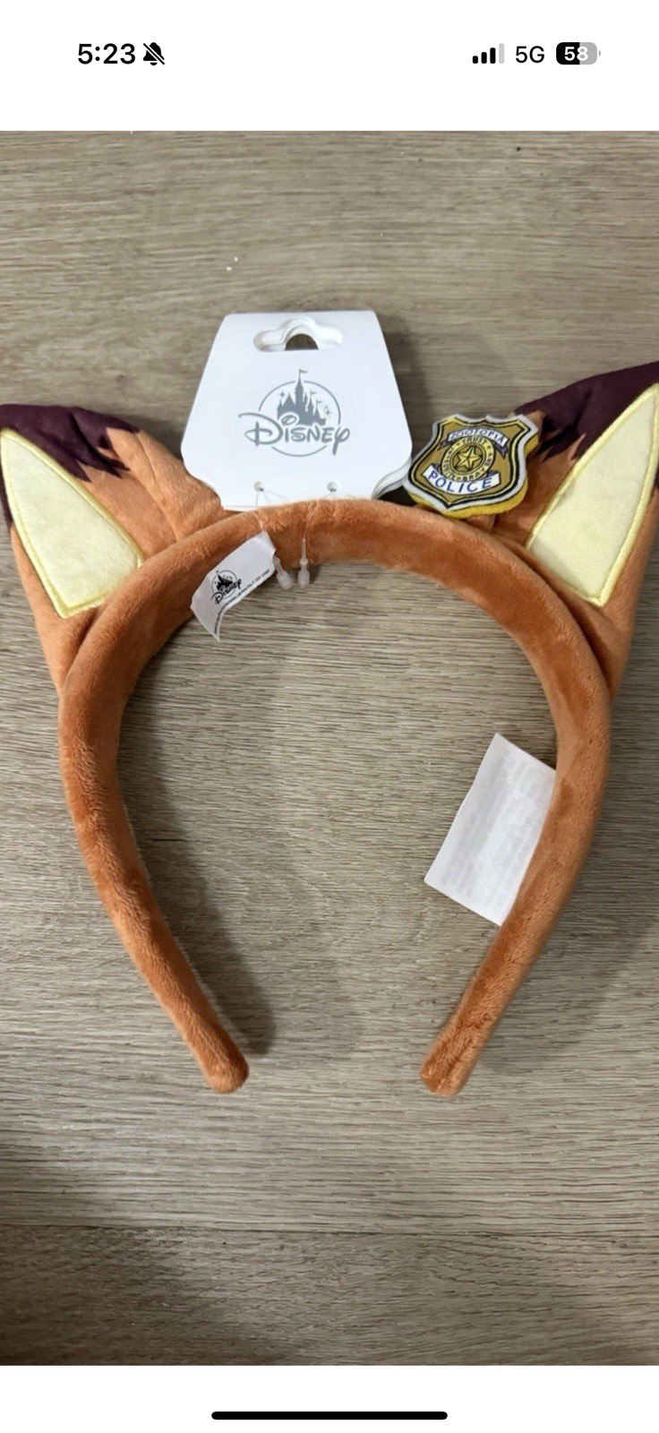 DISNEY PARKS ZOOTOPIA 2 NICK WILDE FURRY EARS HEADBAND 2025 RELEASE, NEW