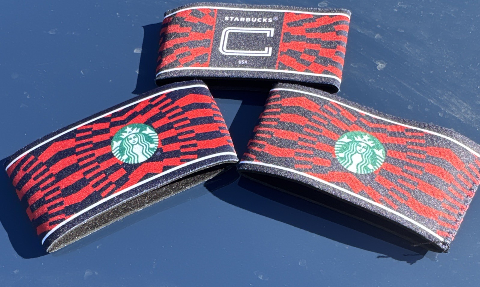 (lot Of 3) Starbucks X FIFA 2026 World Cup Team USA Cup Captain Drink Sleeve NEW